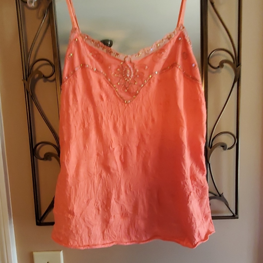 Coral tank top